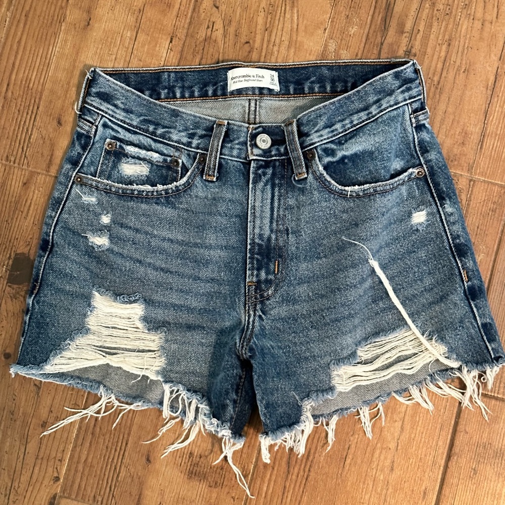 Abercrombie Distressed Denim Shorts